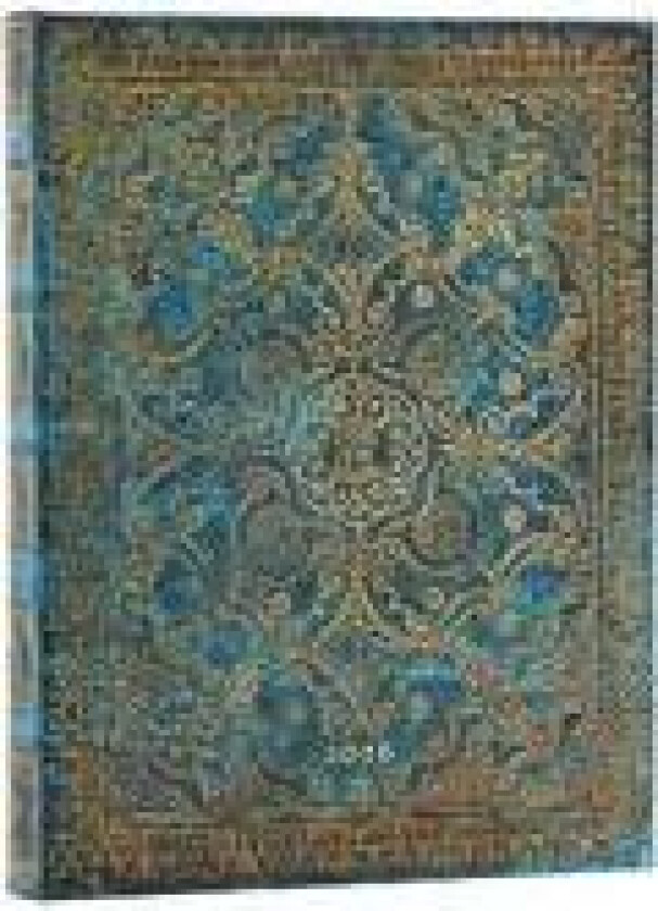 2026 Azure (Equinoxe) Ultra 12-month Day-at-a-Time Hardcover Flexi Dayplanner 2026 (Elastic Band Closure)