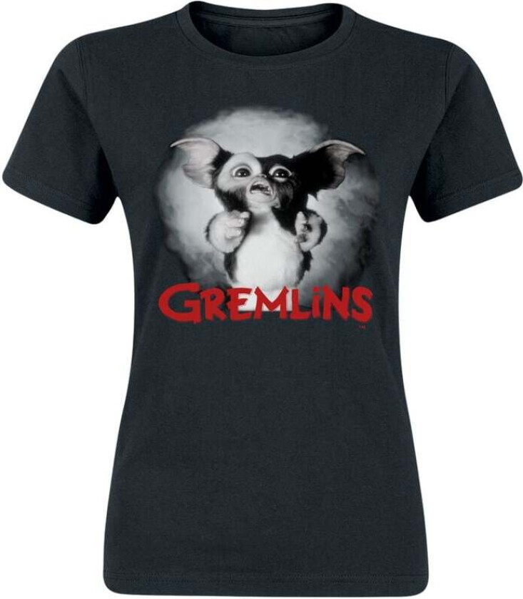 T-skjorte - Scared Gremlin - M til XXL - Damer - svart