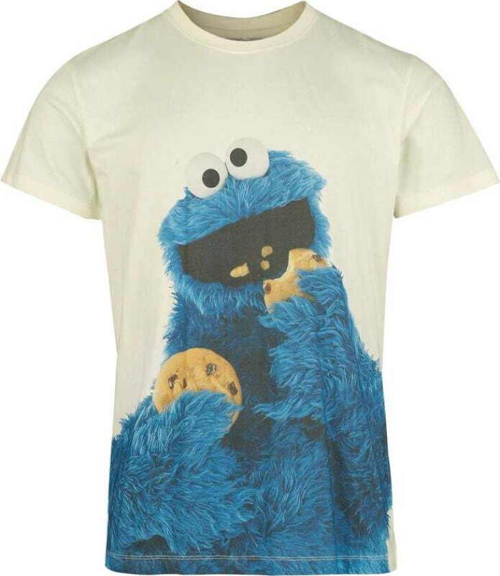 T-skjorte - Cookie Monster - S til 3XL - Herrer - flerfarget