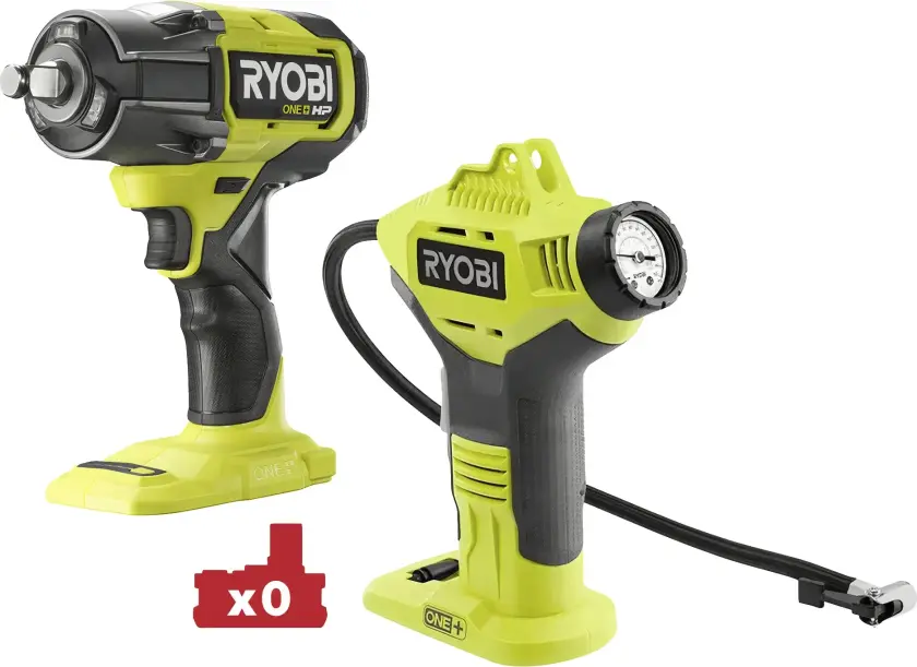 Muttertrekker + minikompressor RIW18XPI-0 2 deler 1/2" 900 Nm 18 V
