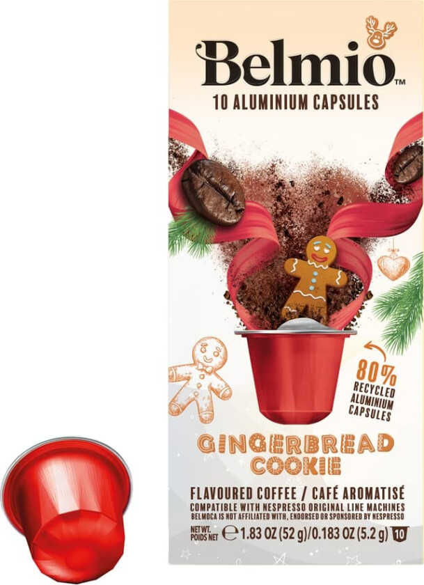 Gingerbread Cookie kaffekapsler for Nespresso (10-pk)