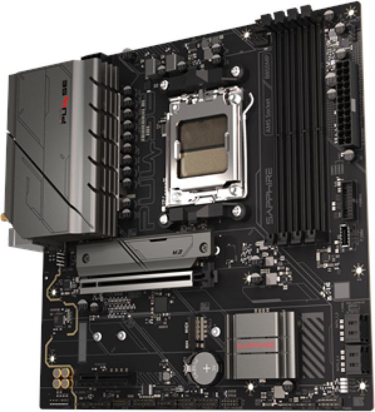 PULSE B850M WIFI Hovedkort - AMD B850 - AMD AM5 socket - DDR5 RAM - Micro-ATX