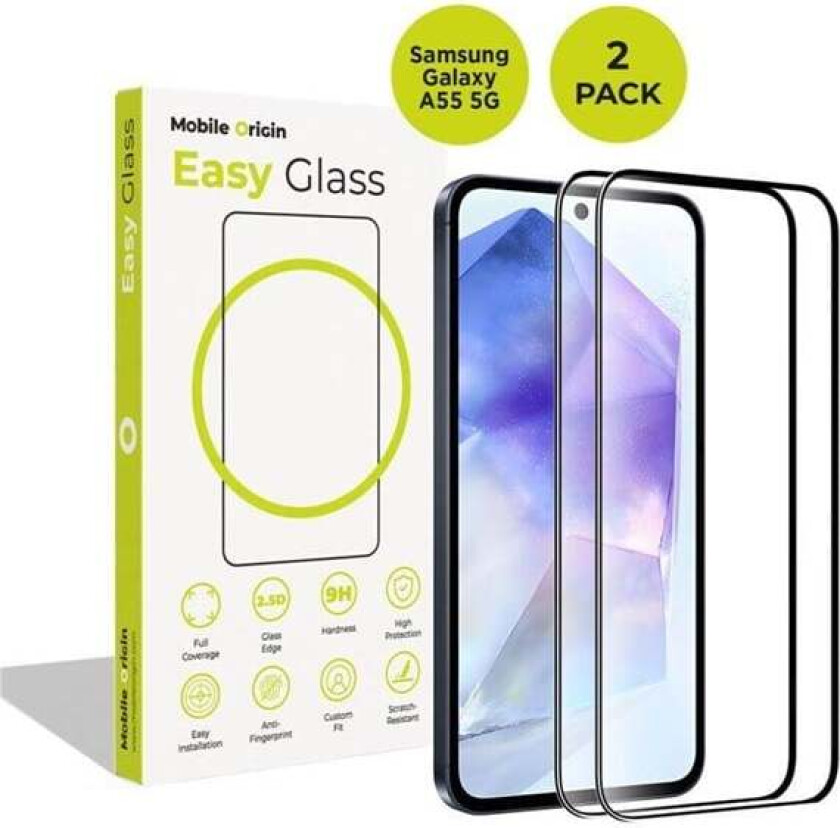 EasyGlass Samsung Galaxy A55 5G 2 pack