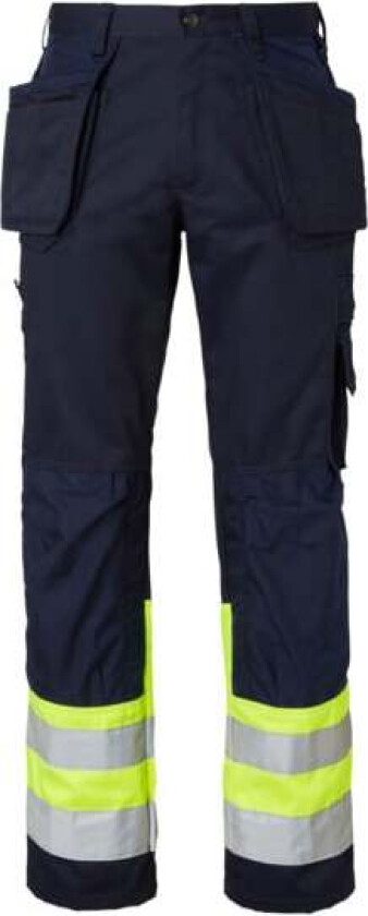 Håndverkerbukse 2171 blå/gul,c62