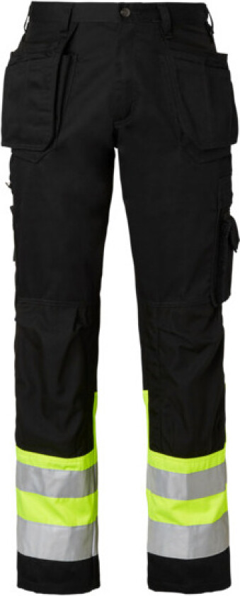 Håndverkerbukse 2171 sort/gul,d92