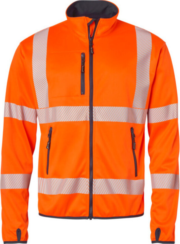 Jakke softshell 7721 orans/blå,m