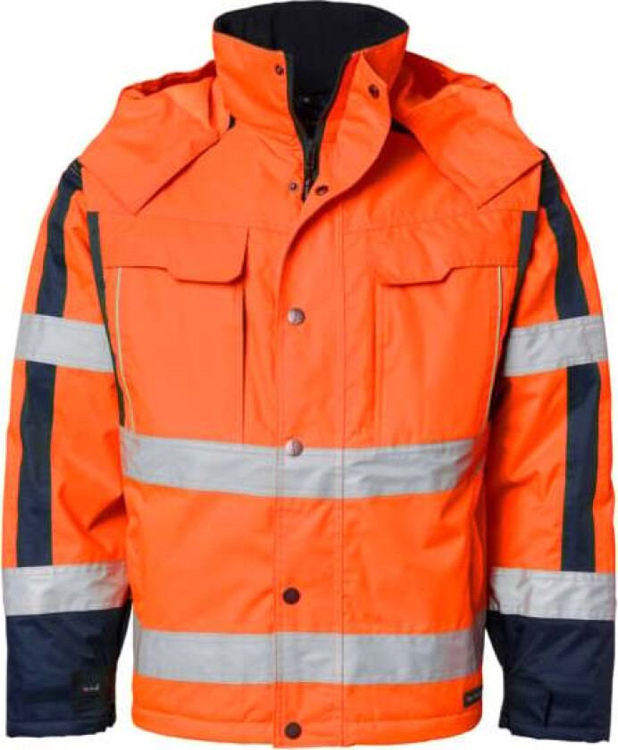 Jakke 5317 hi-vis oransje/blå,m
