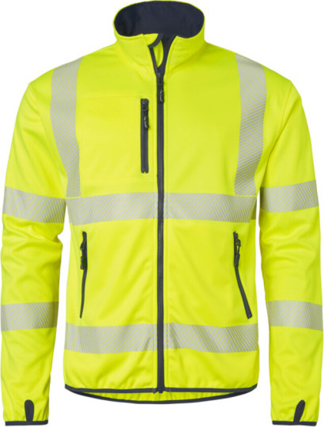 Jakke softshell 7721 gul/blå,5xl