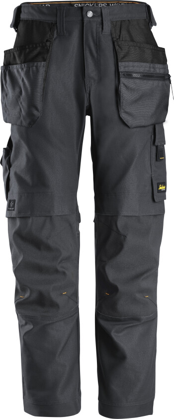Canvas+ arbeidsbukse+ med stretch og hylsterlommer