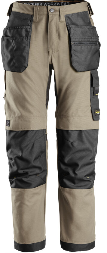 Canvas+ arbeidsbukse+ med stretch og hylsterlommer