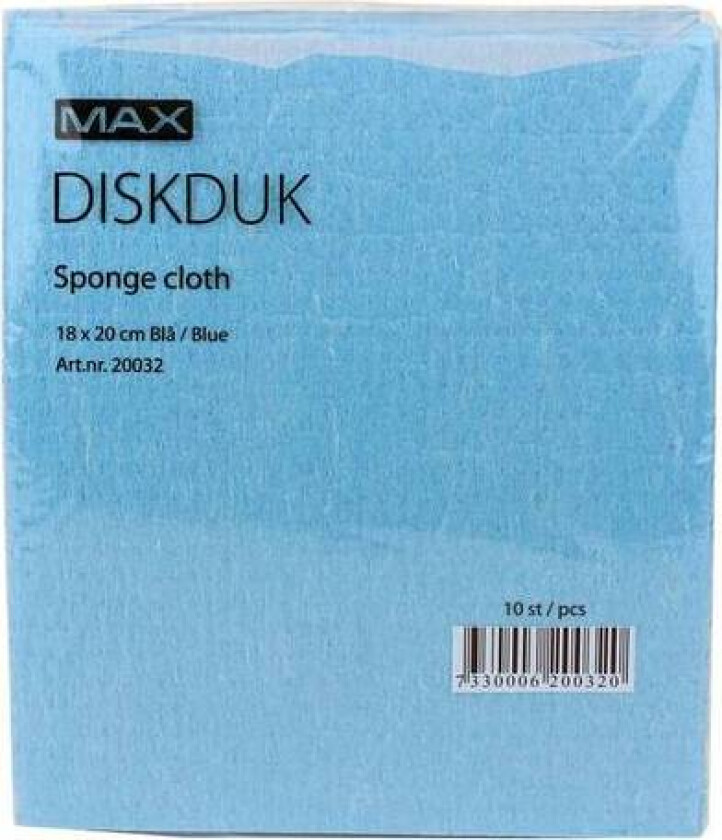 Oppvaskklut blå 10-pk