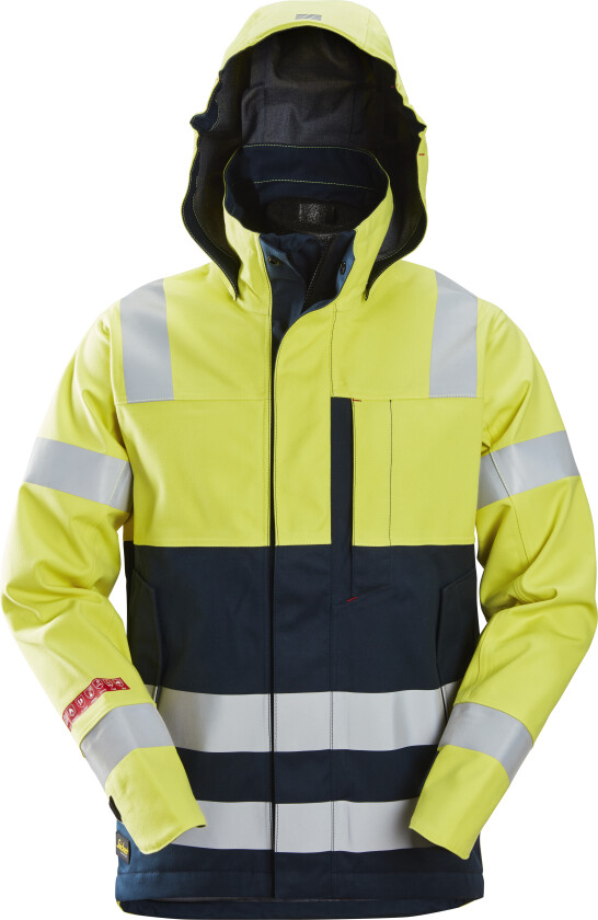 Protecwork, flammehemmende vanntett skalljakke, high-vis klasse 3
