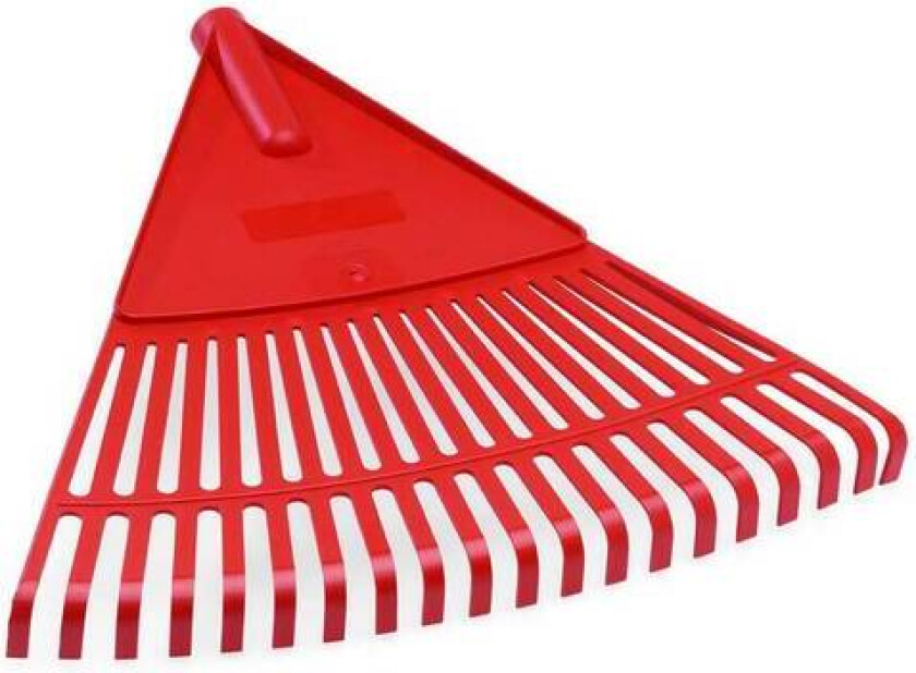 Løvrive plast solfjær rød