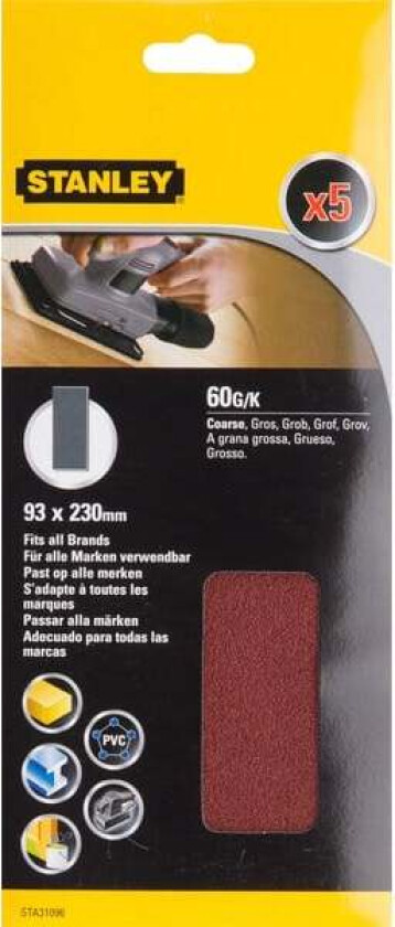 Slipepapir 1/3 93x230 60k sta31096