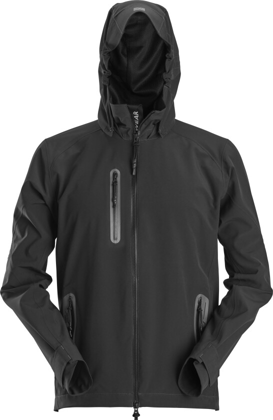 Flexiwork, vanntett softshelljakke med hette