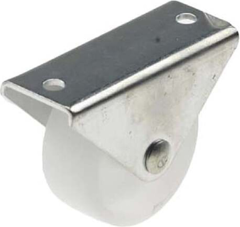 Møbeltrinse hvit 40mm