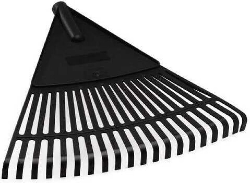 Løvrive plast solfjær svart