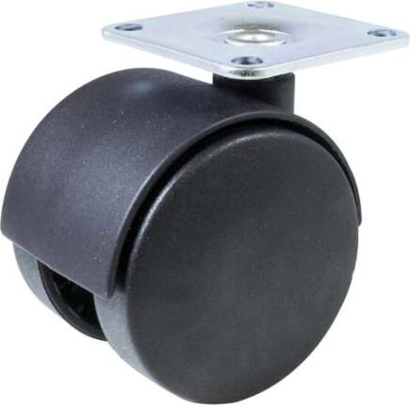 Møbeltrinse svart 50mm