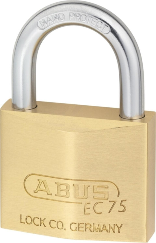 Hengelås 75/40 messing abus