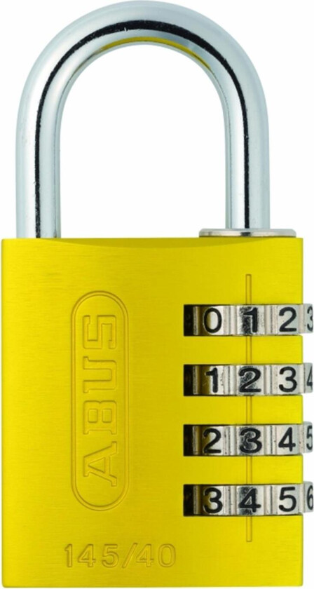 Hengelås abus 145-40 gul blister