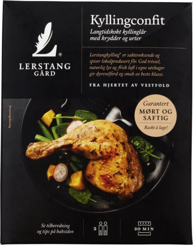 Kyllingconfit 2pk Ca700g
