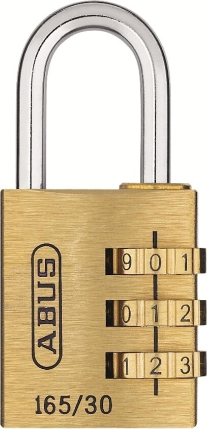 Hengelås kode 165/30c mess abus