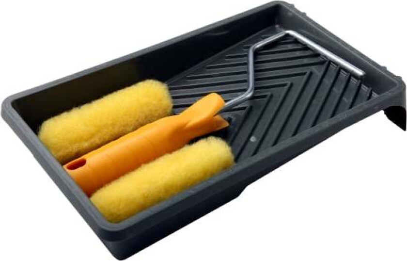 Minisett color grove flater 100 mm m/2 ruller