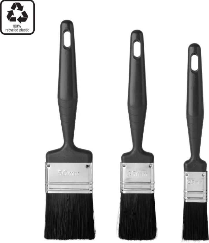 Penselsett 8312 inne/ute 3-pk resirkulert