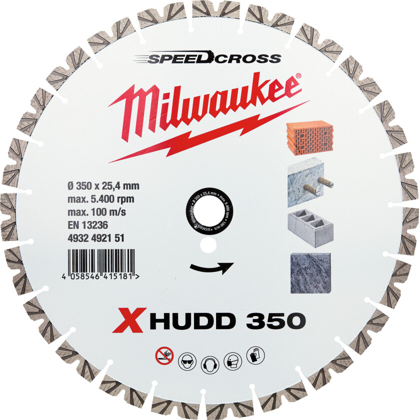 Diamantskive diamantskive xhudd 350mm