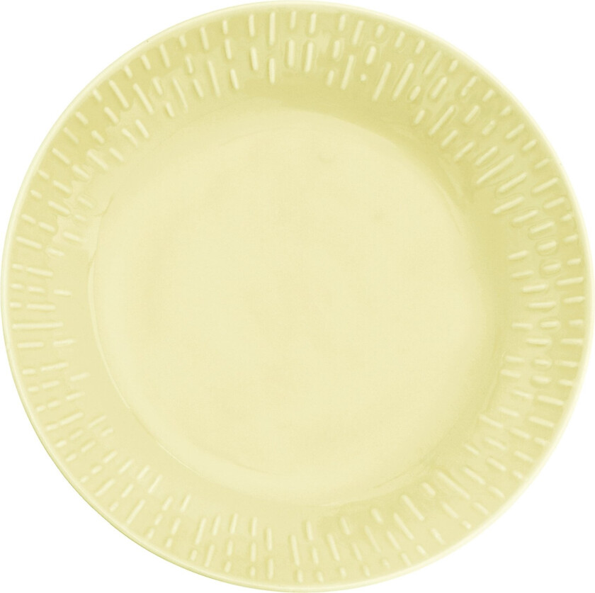 - Life in Colour - Confetti - Lemon pasta plate w/relief porcelain (13304)