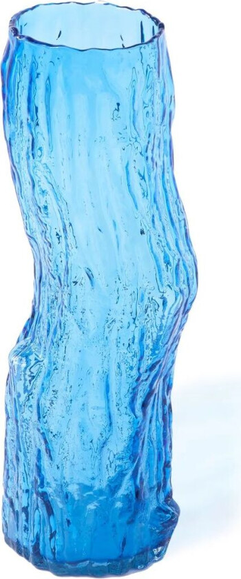 Tree log vase L 62 cm Blå