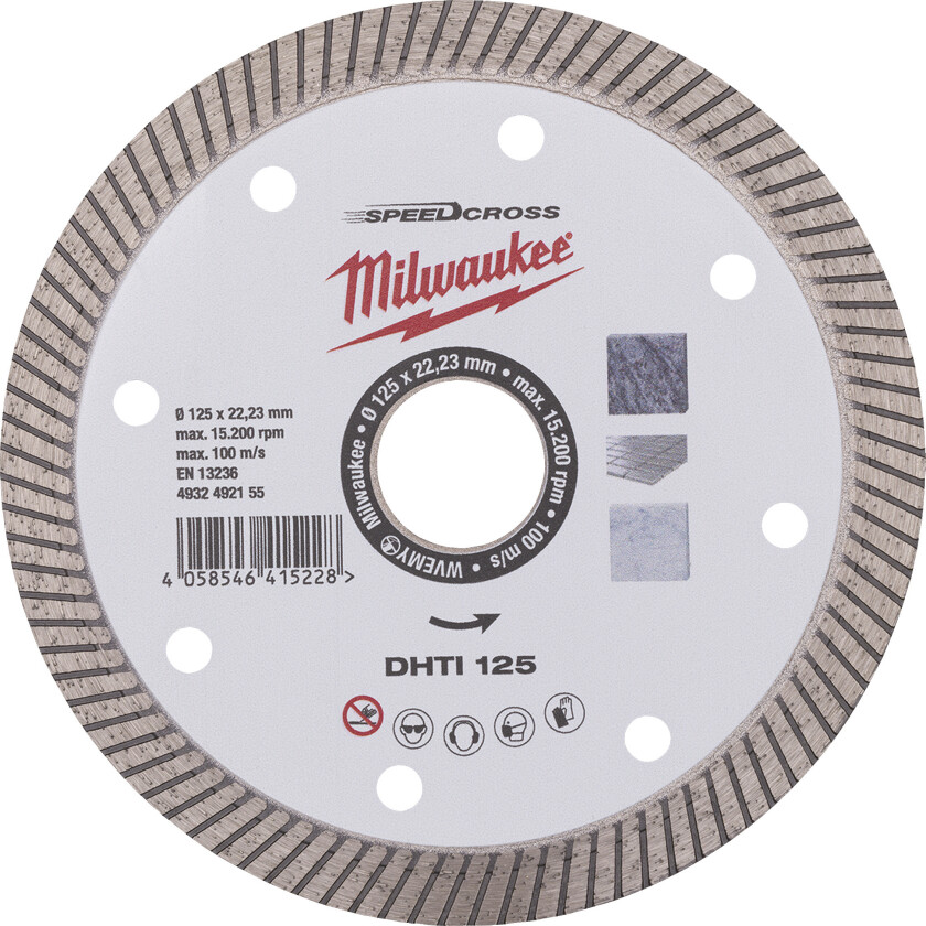 Diamantskive diamantskive spd.cr dhti 125mm