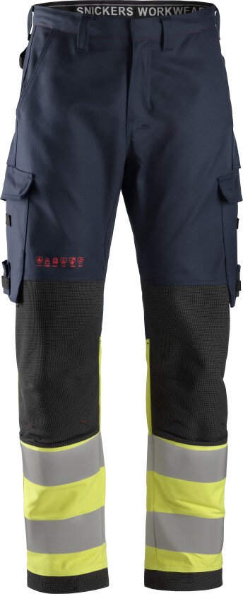 Protecwork, flammehemmende arbeidsbukse med like benlommer, klasse 1