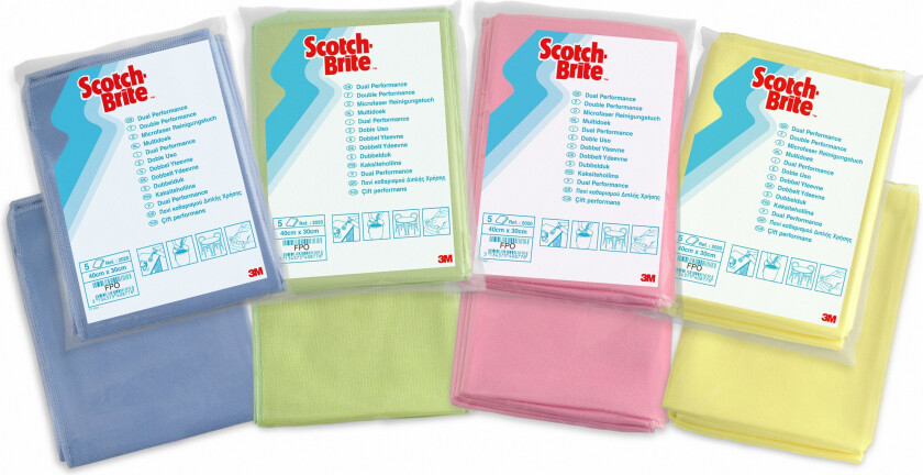 Bilde av Scotch-brite™ 2030 mikrofiberklut blå, 300 mm x 400 mm