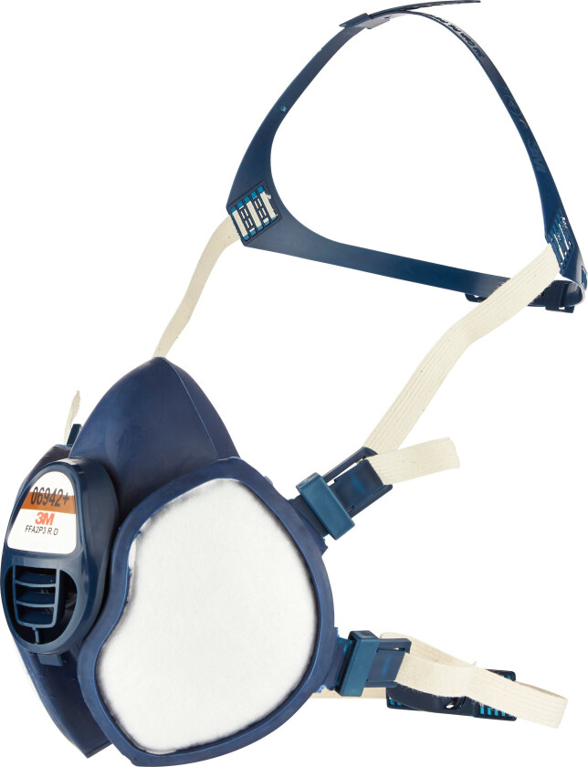 3m™ vedlikeholdsfri halvmaske til gjenbrukbar støvmaske, ffa2p3r d-filtre, 06942+