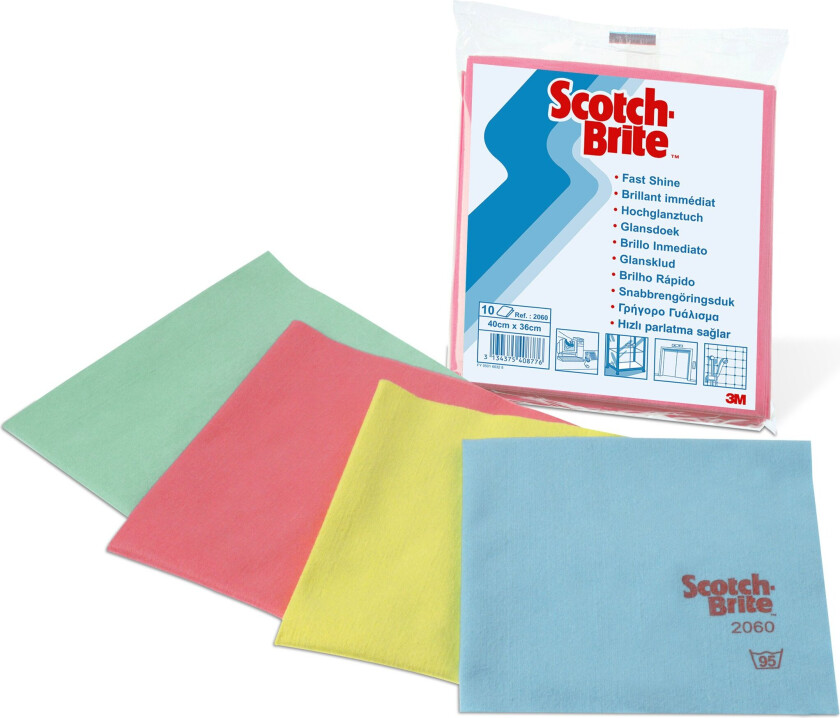 Bilde av Scotch-brite™ 2060 mikrofiberklut, rød, 360 mm x 400 mm