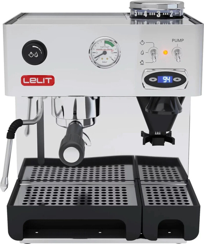 Pl042temd, Espressomaskin, 2,7 L, Kaffe Bønner, Malt Kaffe, Innebygd Kaffekvern, 1200 W, Rustfritt Stål