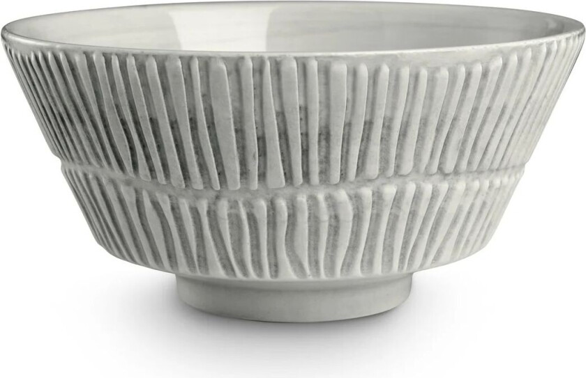 Stripes skål 16 cm Grå