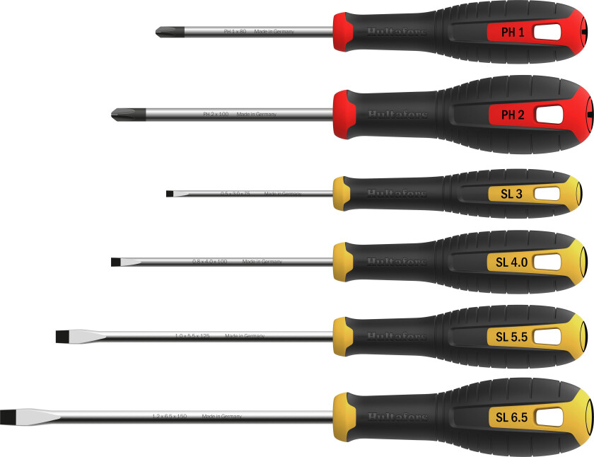 Skrutrekkersett ph & sl hss sl/ph