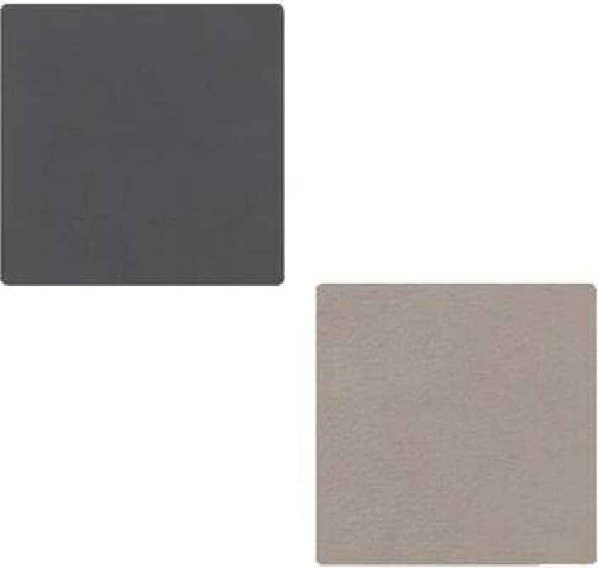 Lind DNA Nupo glassunderlag vendbar square 1 stk. antrasittgrå-lysegrå