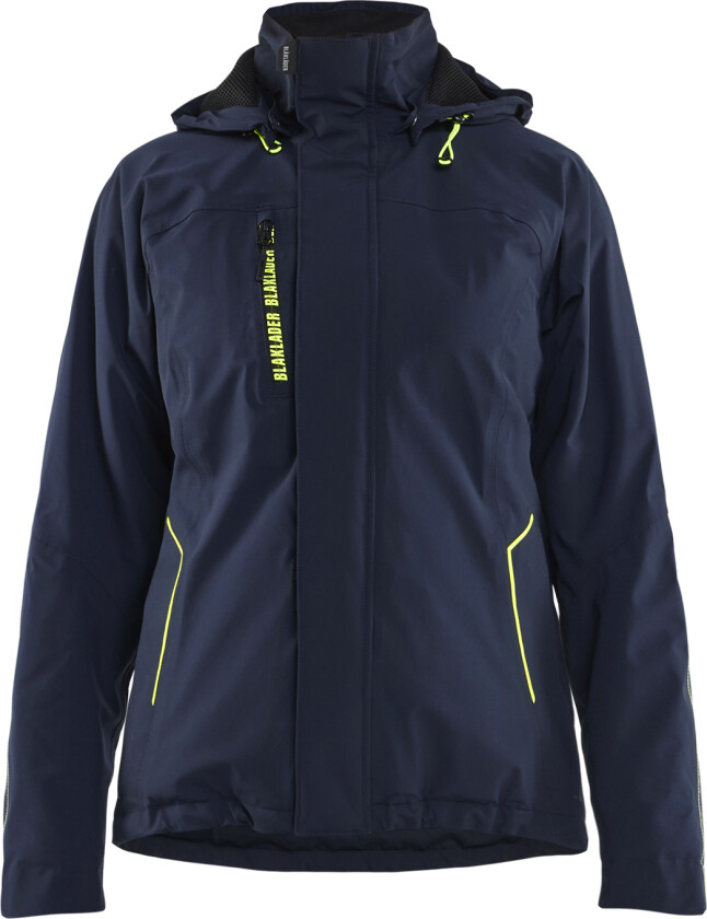 Wrc 2l air-mesh lined jacket women marineblå / hivis gul