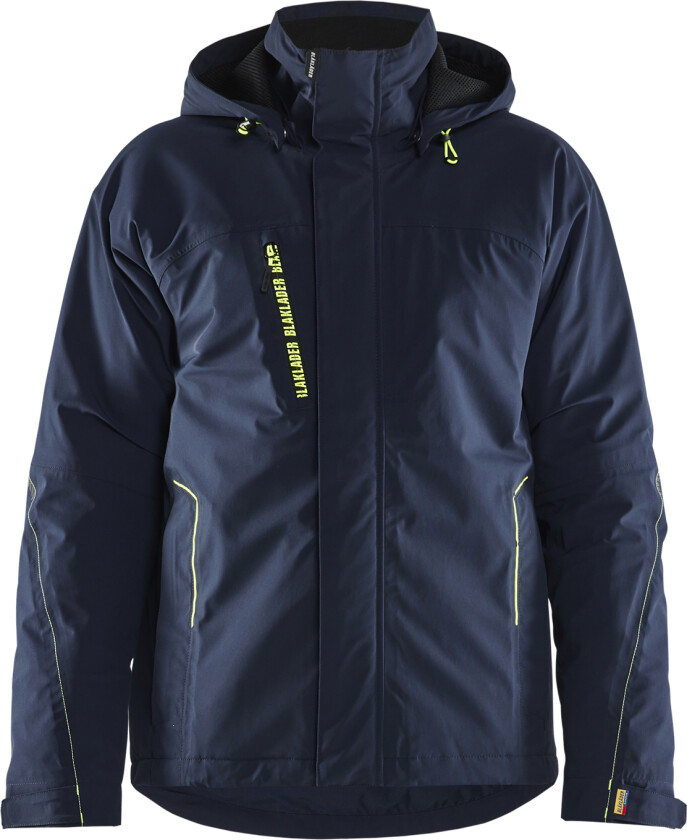 Wrc air mesh lined jacket marineblå / hivis gul
