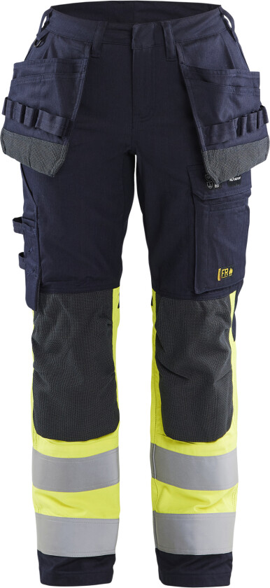 Fr stretch tr cl 1 htp, women marineblå/gul