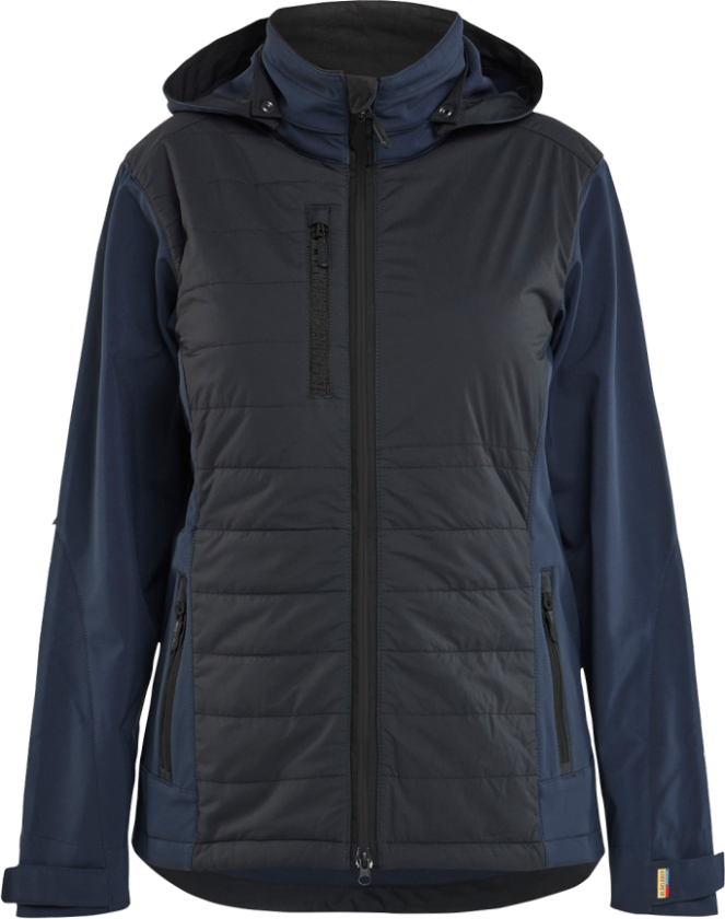 Hybridjakke – Slitesterk, varm ( 811519255, Marine/Svart, Dame, 1 Stykk, størrelse- XL)