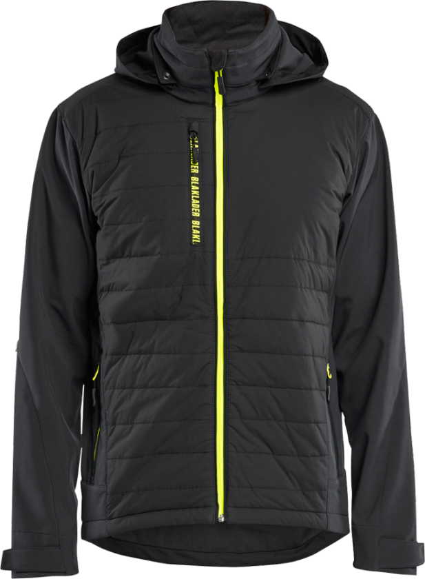 Hybridjakke – Vanntett, vindtett ( 811519324, Svart/Gul, 1 Stykk, størrelse-XXL )