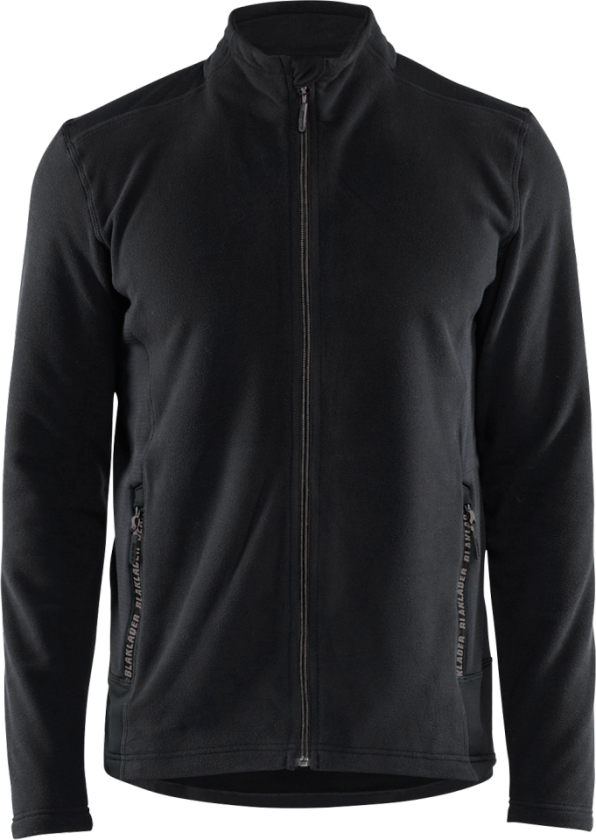 Fleecejakke – Komfortabel og Varm ( 811519466, Svart/Grønn, 1 Stykk, størrelse-L )