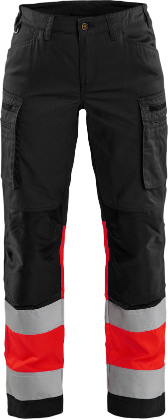 Bukser – Høy Slitestyrke, God Bevegelighet ( 811521792, Svart/Rød, Dame, 1 Stykk, størrelse- 32)