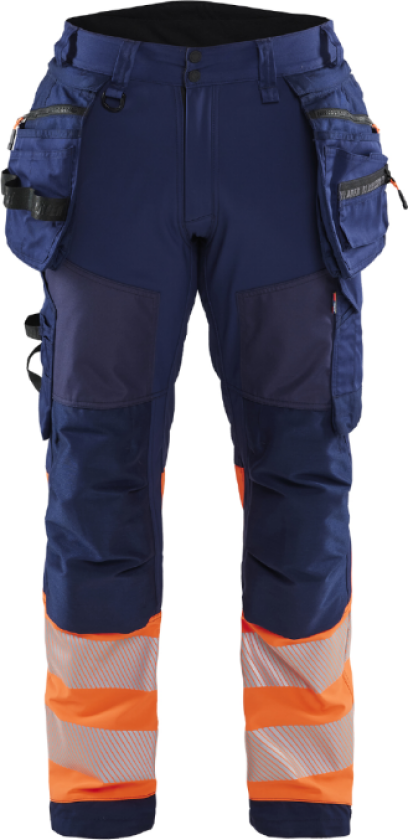 Softshell Bukse – Vanntett, Vindtett ( 811515167, Marine/Oransje, 1 Stykk, størrelse-C152 )
