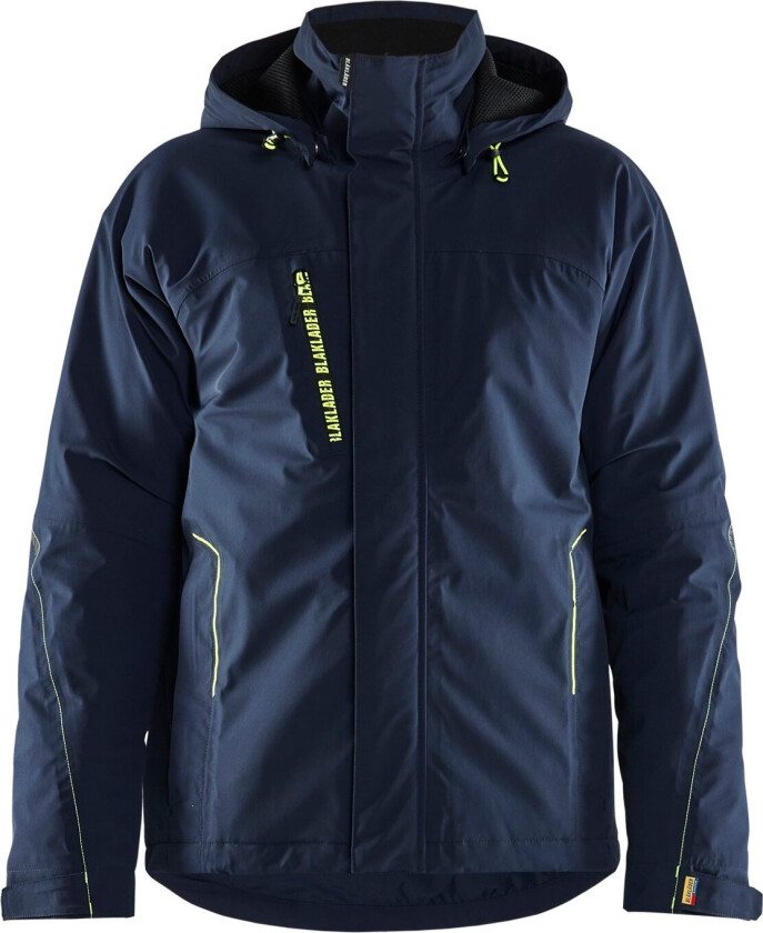 Wrc air mesh lined jacket marineblå / hivis gul