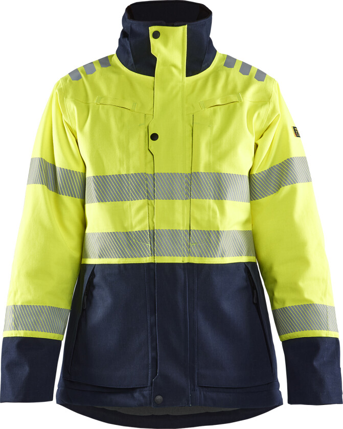 Multinorm winterjacket ladies gul/marineblå